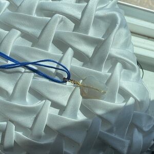 Blue crystal necklace